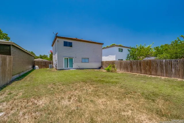 a backyard of a house