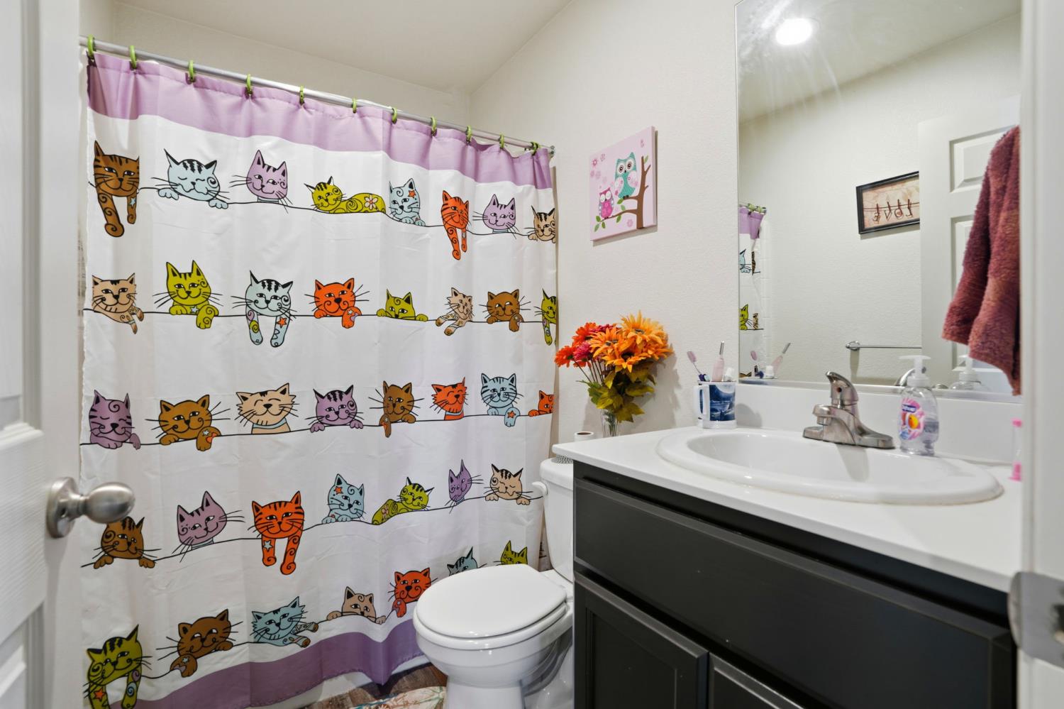 296 Dena Court Merced, CA 95341 - Photo 25 of 34 a bathroom with a sink a vanity and toilet