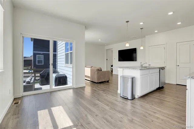 a view of an empty room