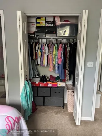 a view of a room with an empty space