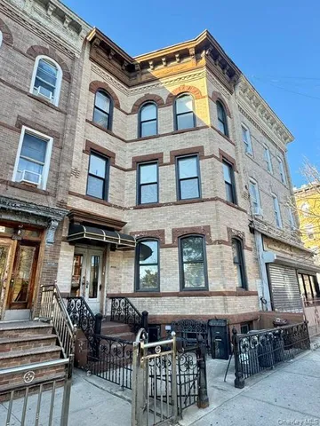 a view of a building with many windows