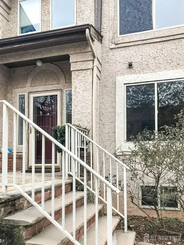 a view of a building with a window