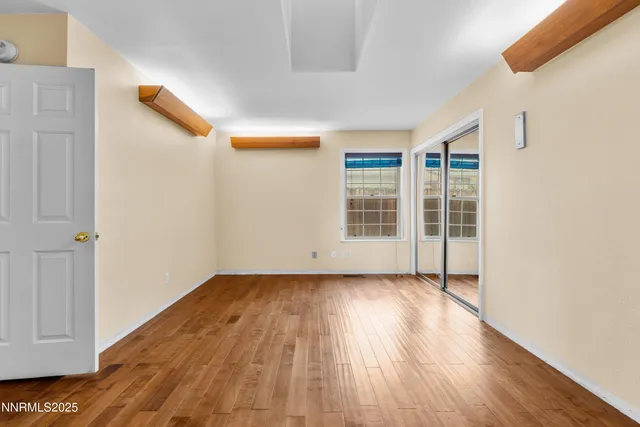 wooden floor in an empty room