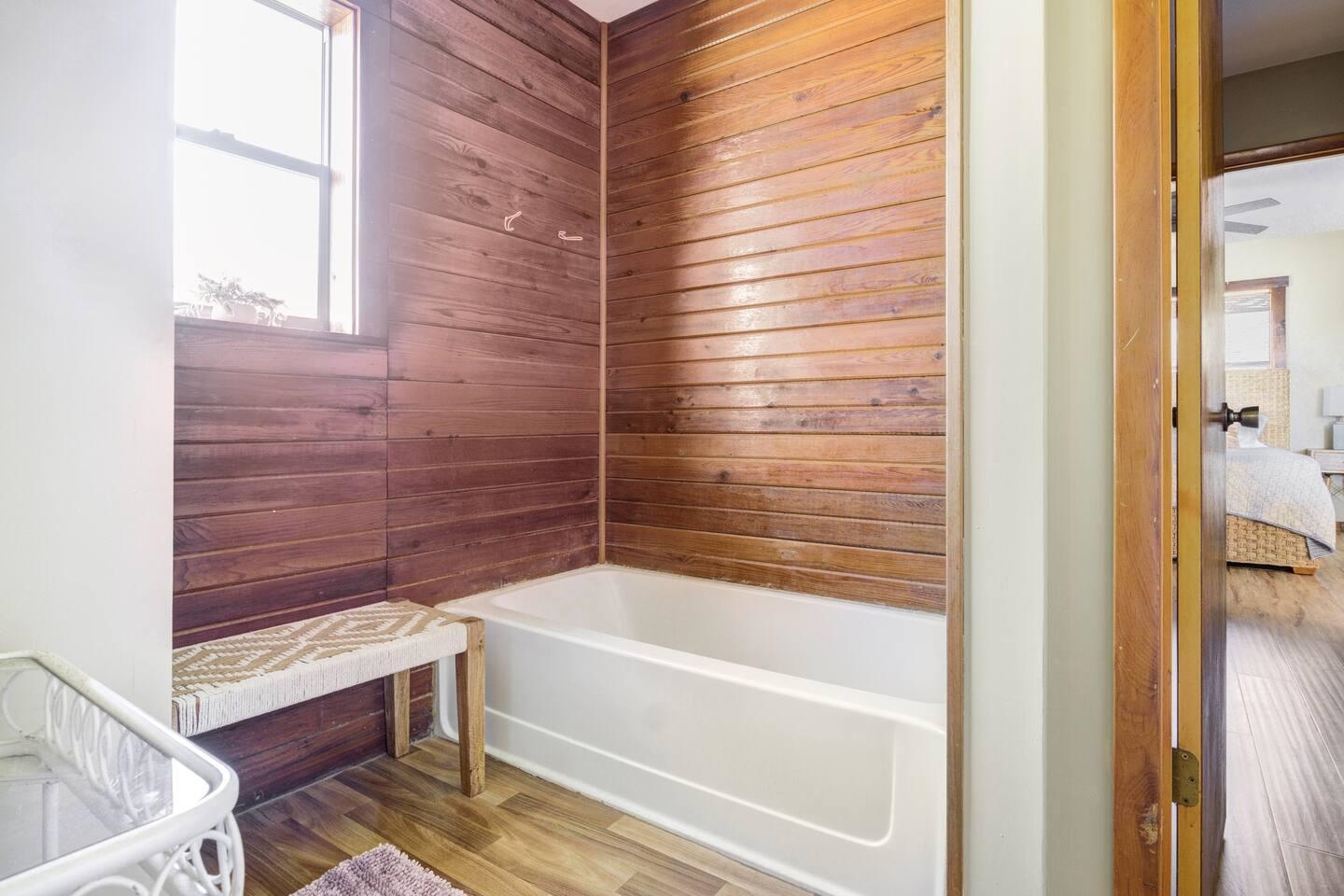 5092 A1A South St. Augustine, FL 32080 - Photo 10 of 14 a bathroom with a bathtub and shower