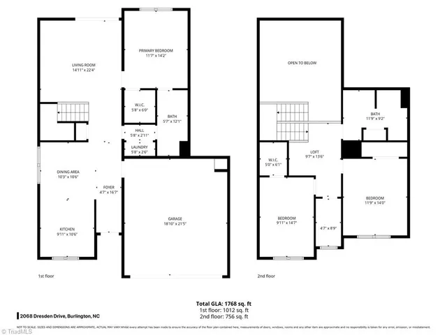 $335,000 | 2068 Dresden Drive, Burlington, NC 27217