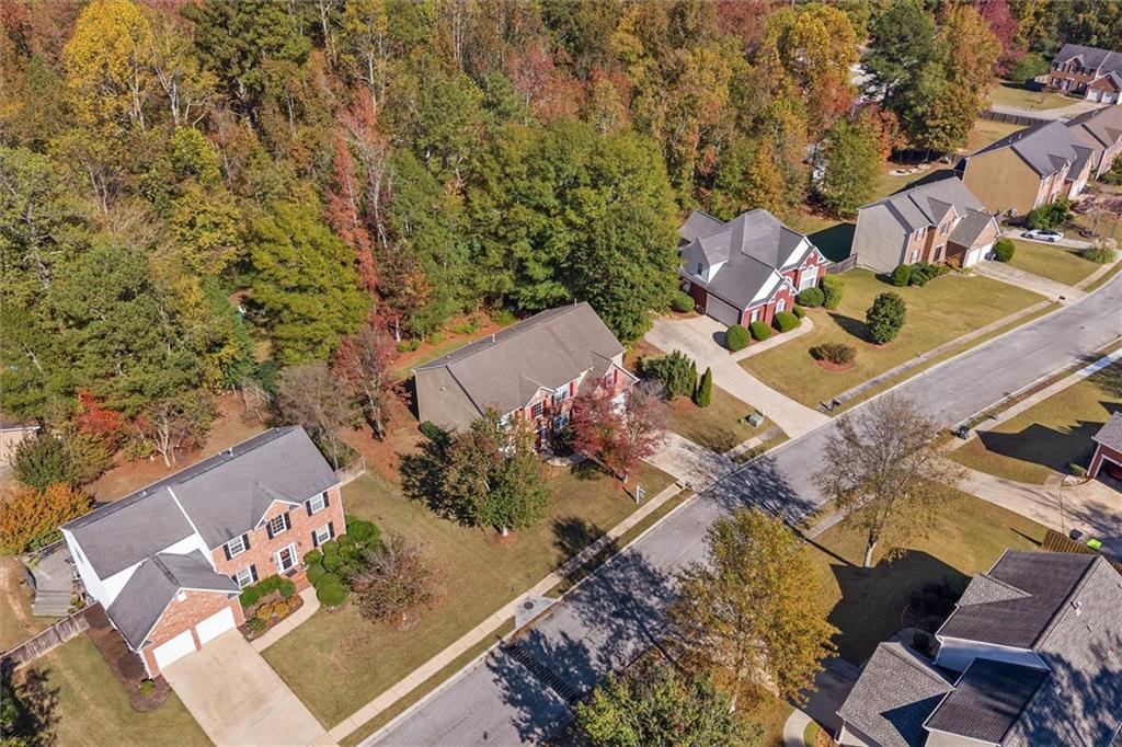 130 Chadwick Place Villa Rica, GA 30180 - Photo 50 of 55 an aerial view of a house with a yard