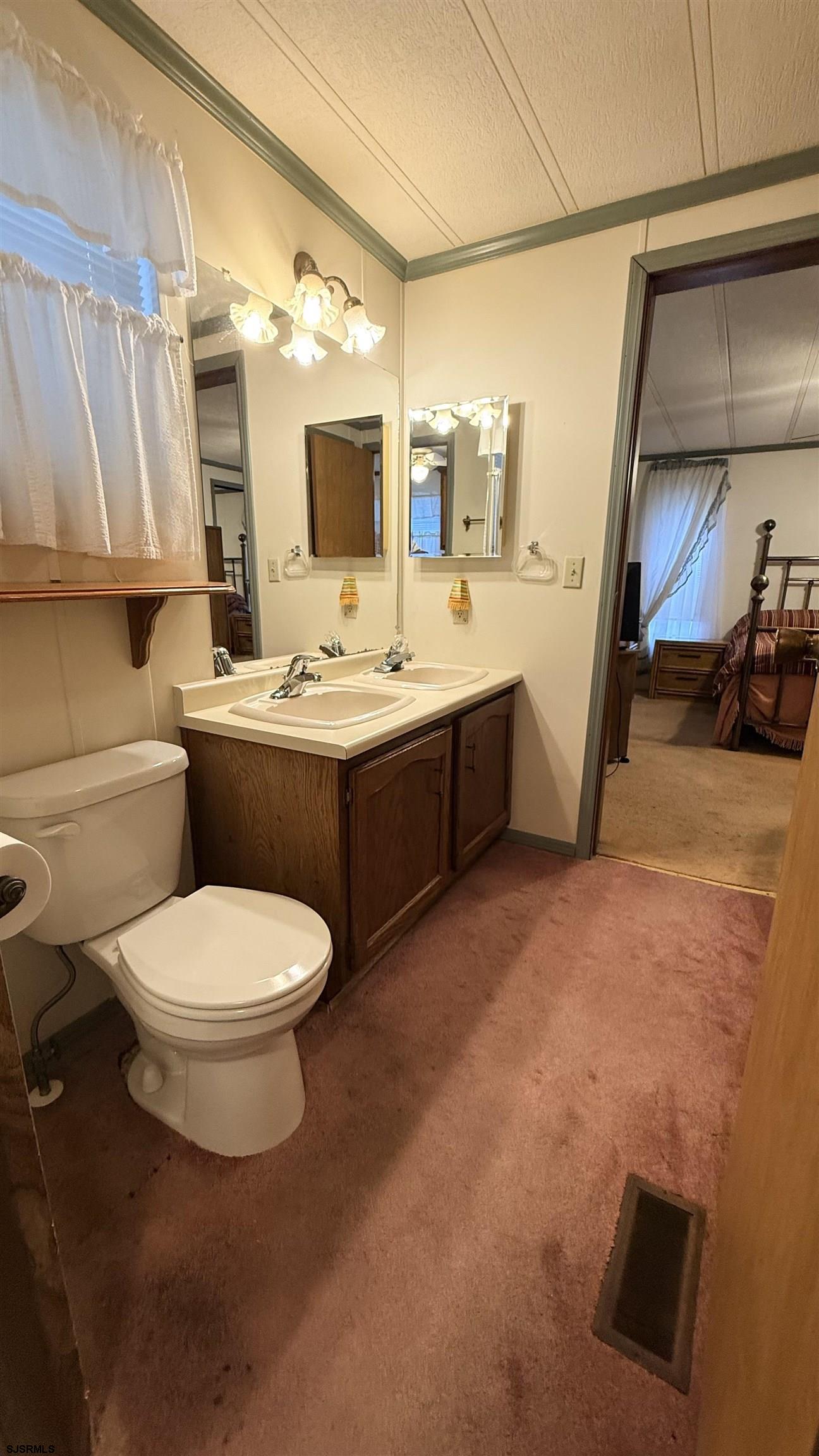 581 Miles Standish Lane Buena, NJ 08310 - Photo 6 of 32 a bathroom with a toilet sink and mirror