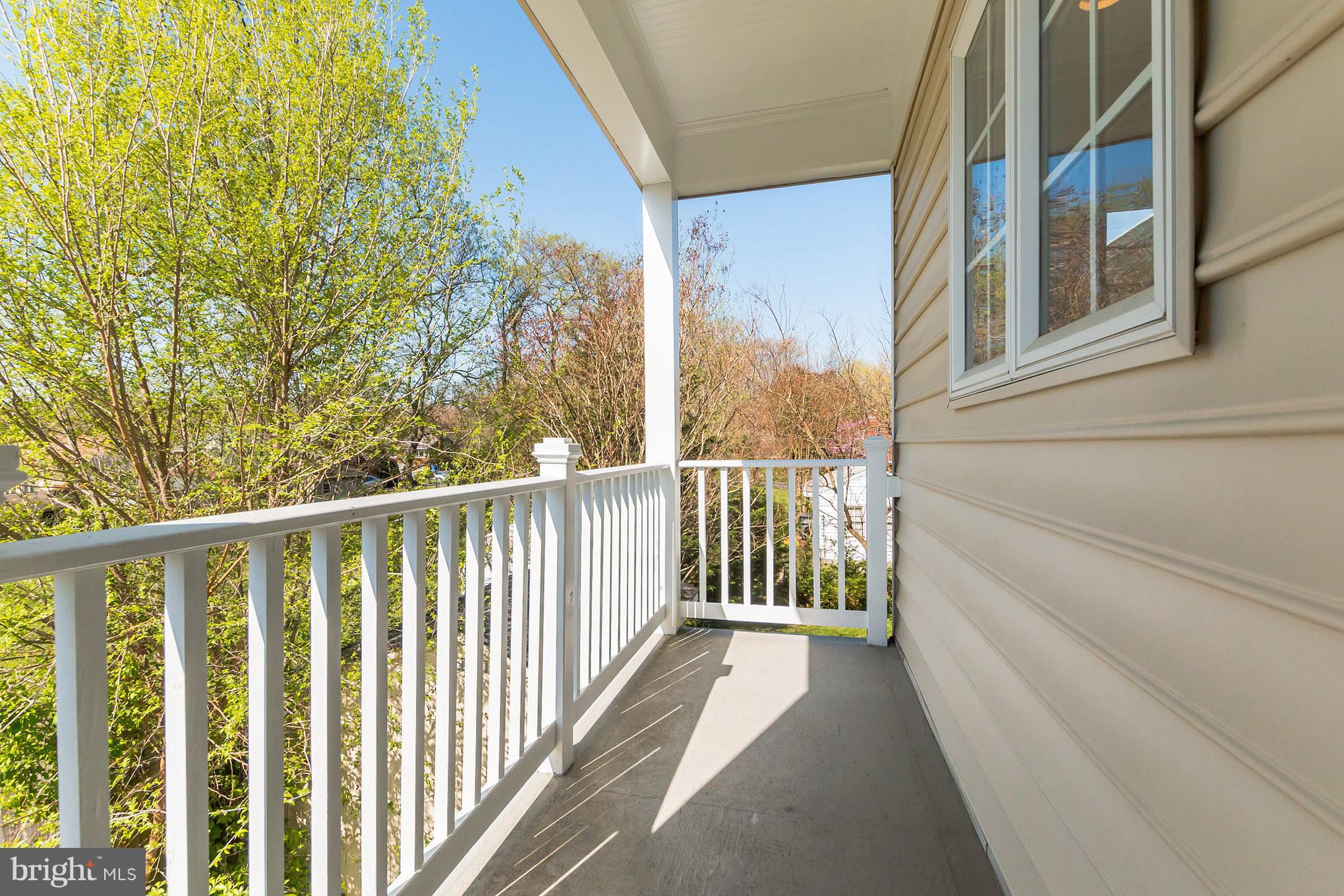 4004 Braddock Road Alexandria, VA 22312 - Photo 21 of 30 Balcony off the Master Bedroom