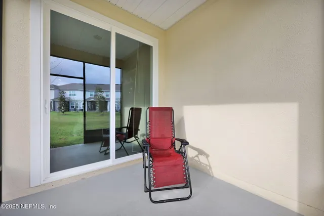 a view of a park with plants and a big yard