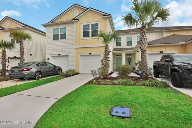 a view of a house with garden