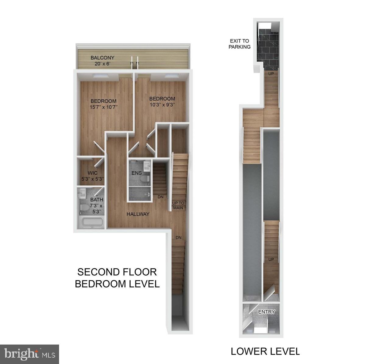 1844 Monroe Street Northwest, Unit 2 Washington, DC 20010 - Photo 27 of 28 Floor plan of similar unit