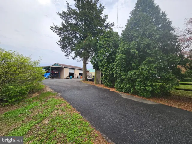 a car parked in front of white house