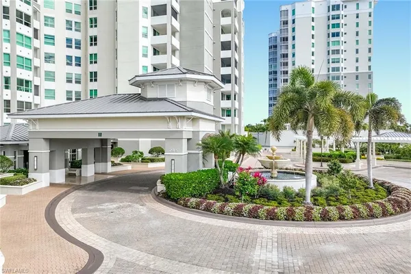 front view of a multi story residential apartment building