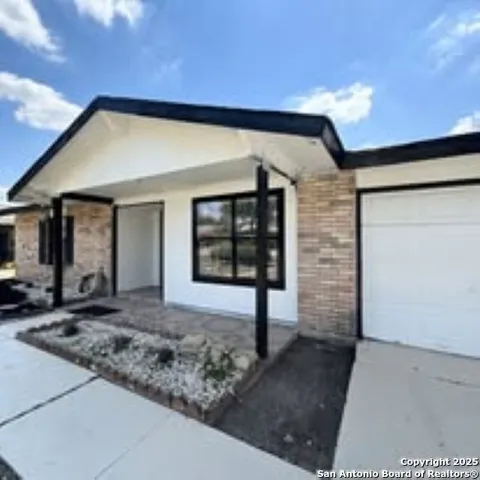 a view of front door