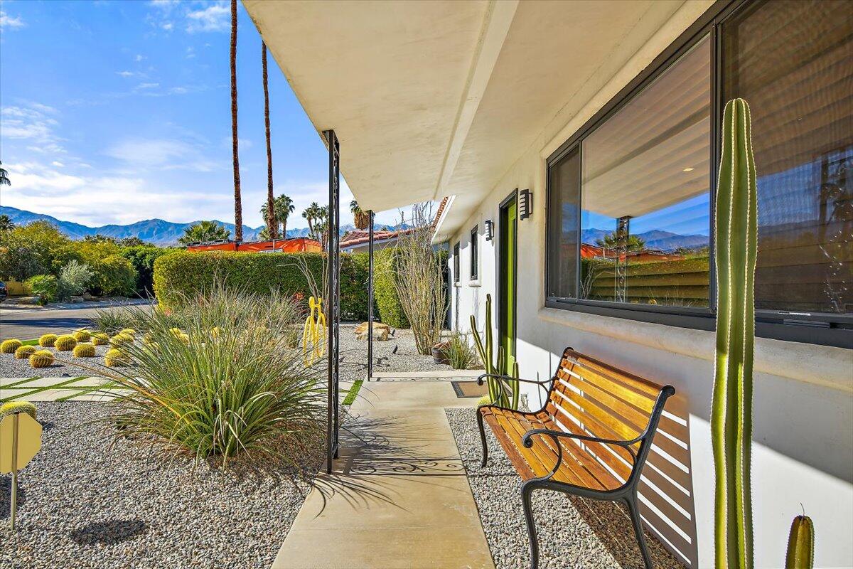 70140 Sun Valley Drive Rancho Mirage, CA 92270 - Photo 33 of 36 a view of a balcony with chairs and wooden floor
