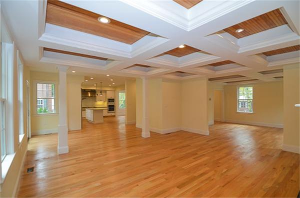 18 Penniman Road Brookline, MA 02445 - Photo 6 of 18 a view of a living room with hardwood floor and a ceiling fan