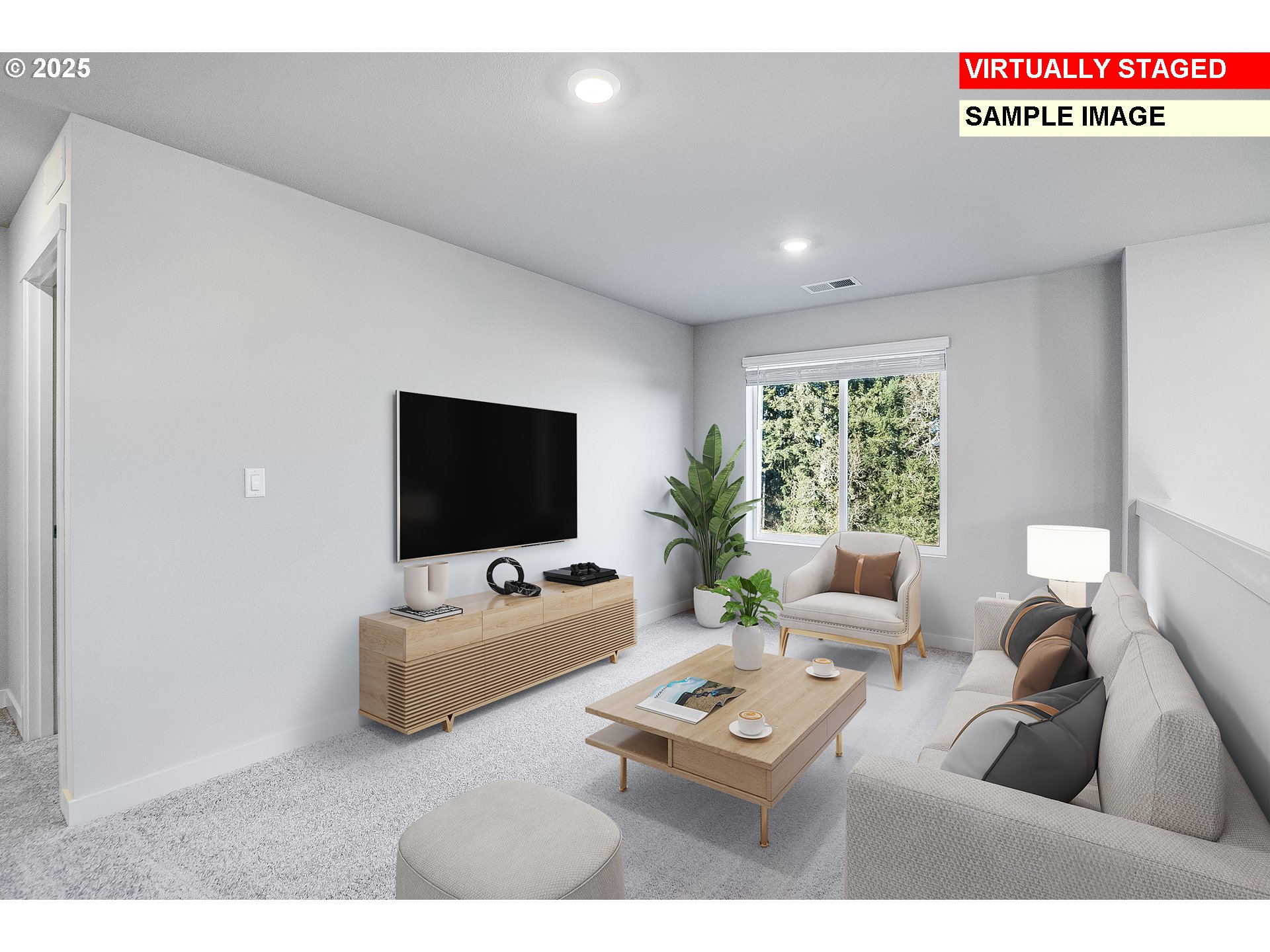 847 Glade Avenue Forest Grove, OR 97116 - Photo 11 of 20 a living room with furniture and a flat screen tv