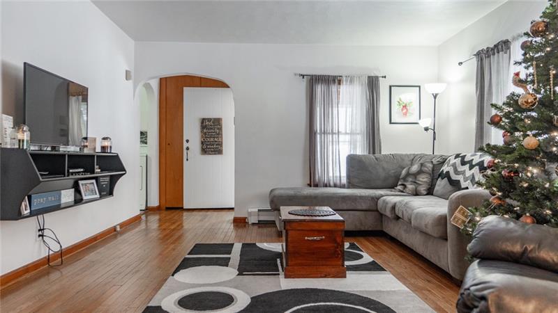 49 George Jr Road Grove City, PA 16127 - Photo 5 of 25 Gorgeous hardwood floors are the highlight of the spacious living area!