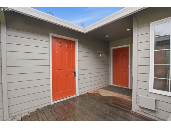 a view of front door