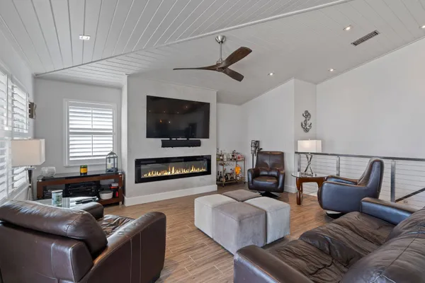 a kitchen with a stove and a microwave