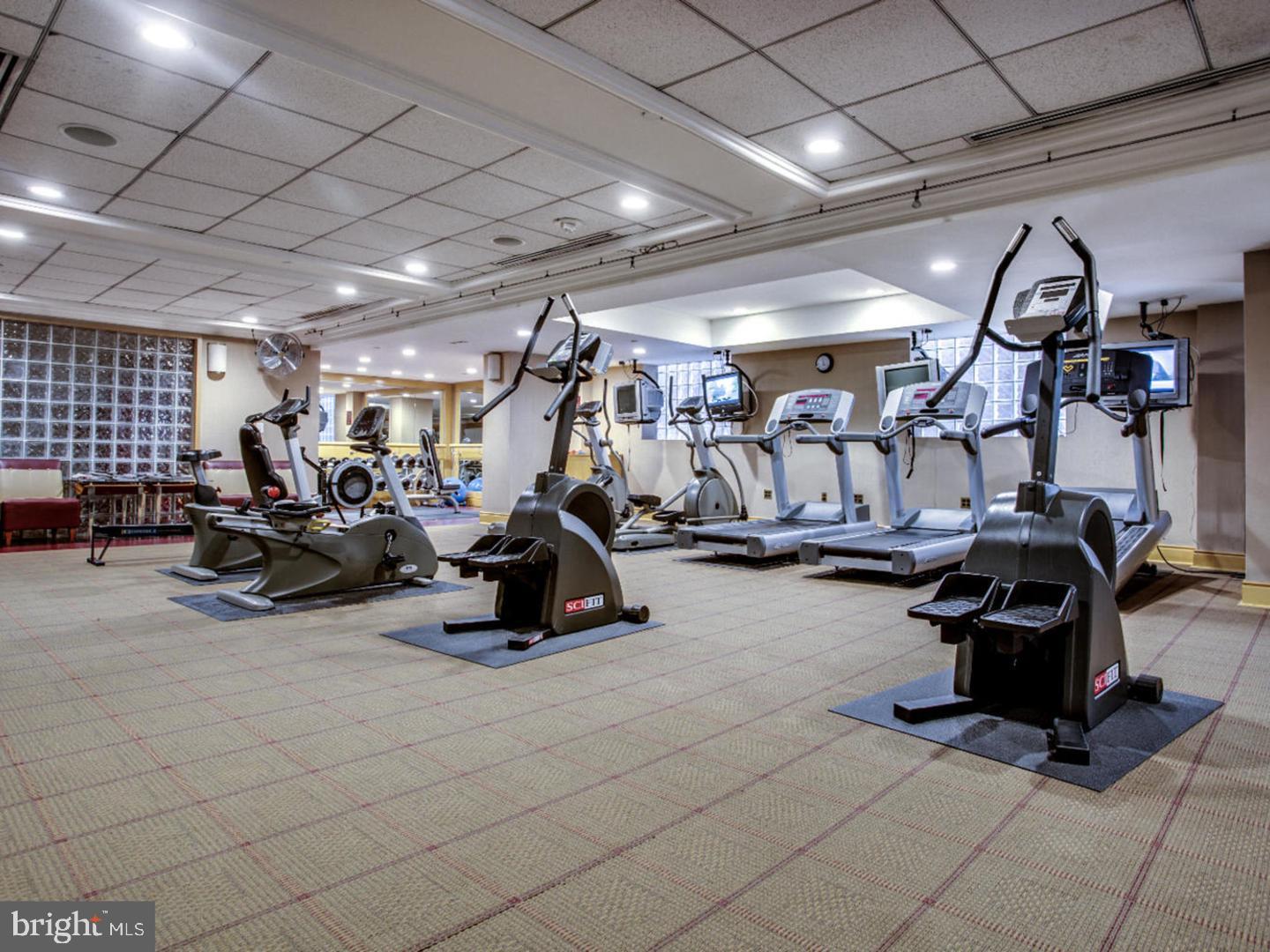 631 D Street Northwest, Unit 1038 Washington, DC 20004 - Photo 43 of 56 a view of a room with gym equipment