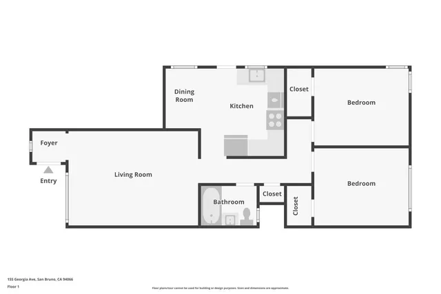 $948,000 | 155 Georgia Avenue, San Bruno, CA 94066