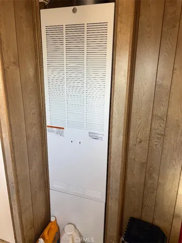 a close view of water heater room