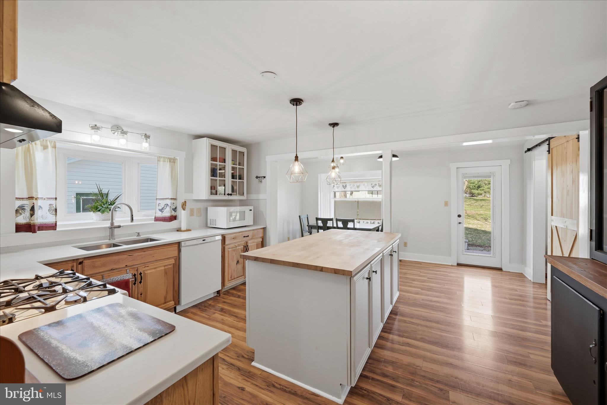 1239 Cedar Grove Road Winchester, VA 22603 - Photo 28 of 67 Kitchen has island with butcherblock top!