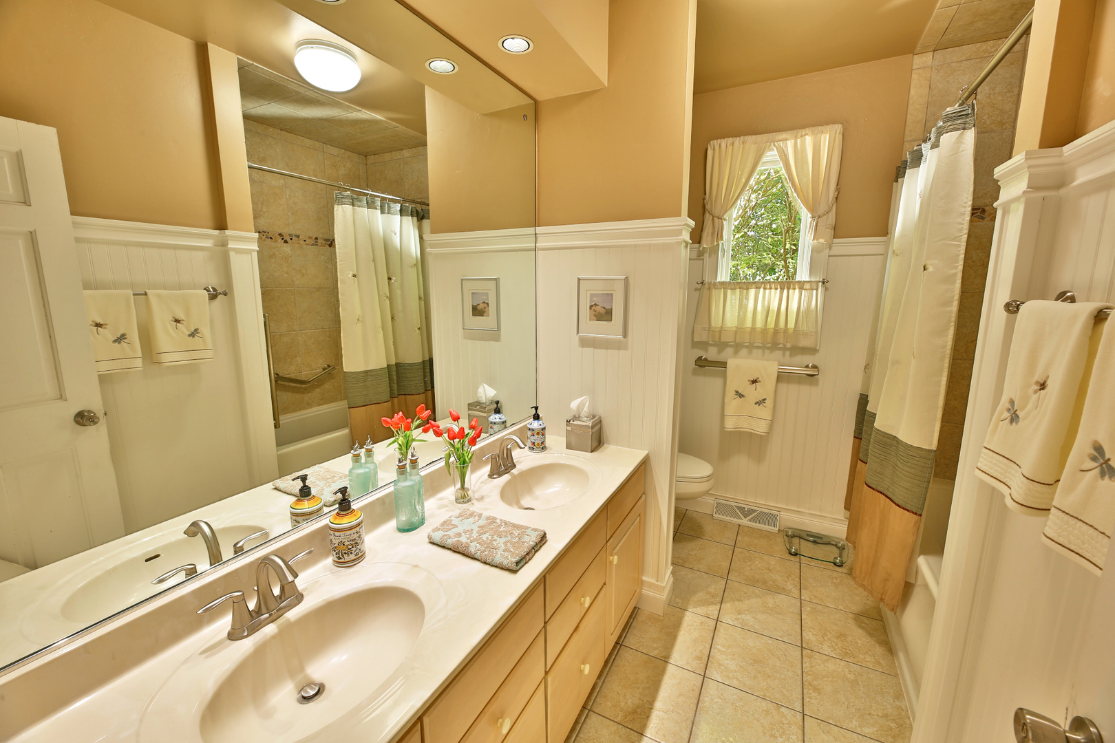 6N397 Corron Road St. Charles, IL 60175 - Photo 20 of 29 a spacious bathroom with a double vanity sink a mirror and a shower