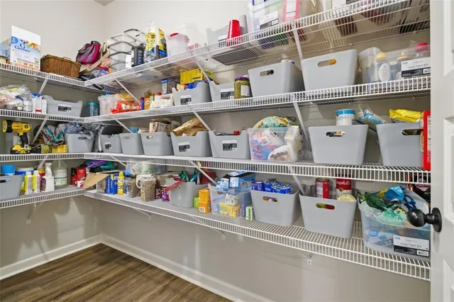 a store room with storage and utility room