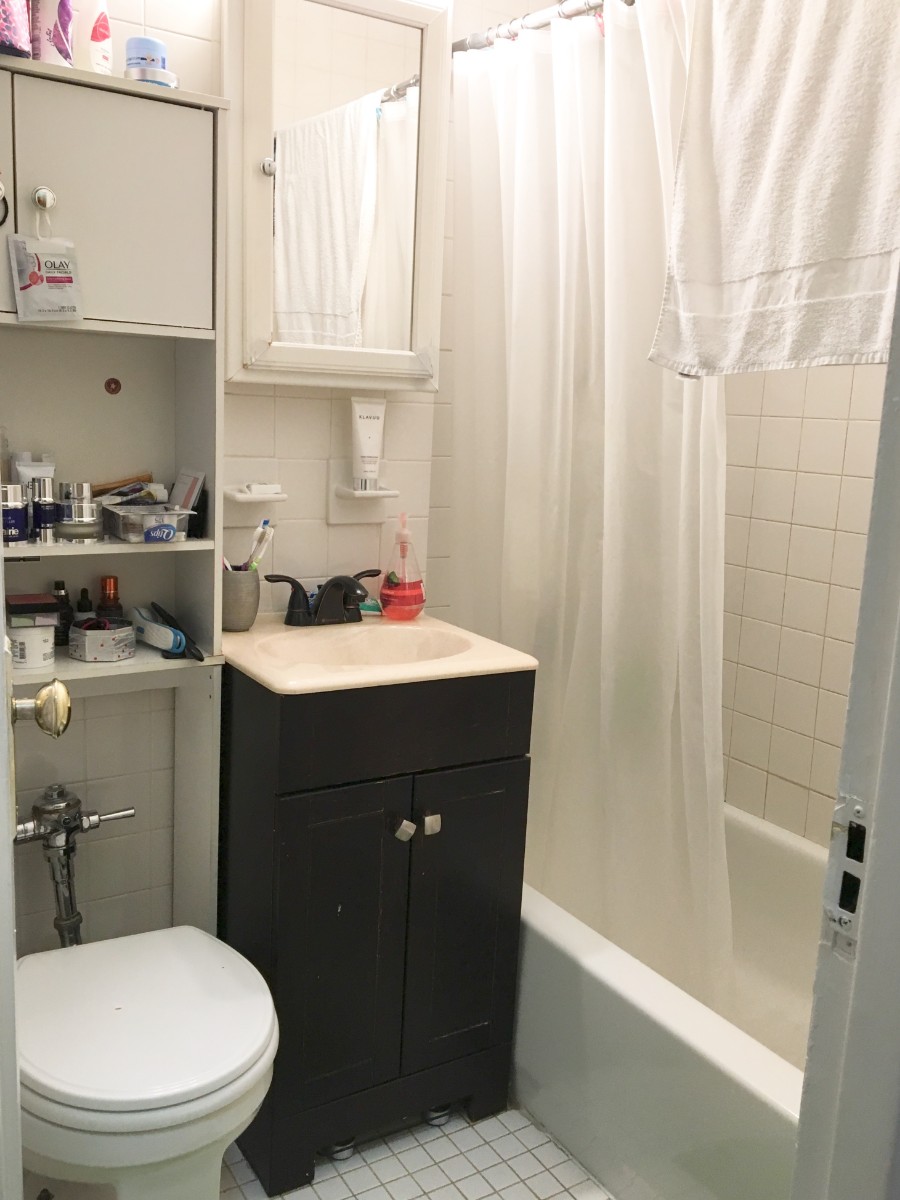 125 East 90th Street, Unit 3A Manhattan, NY 10128 - Photo 6 of 7 a bathroom with a sink a toilet and shower