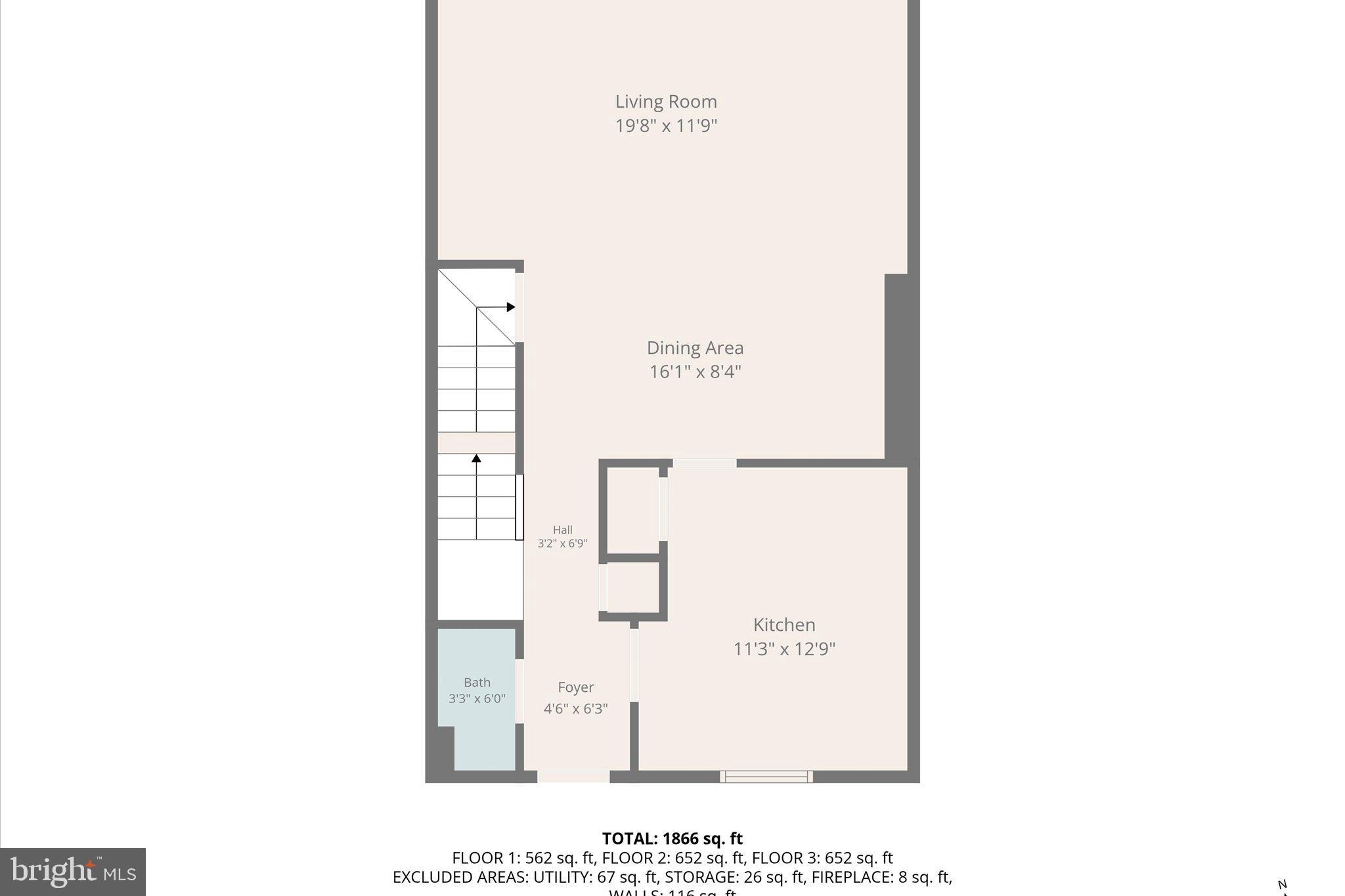 10276 Arizona Circle, Unit 61 Bethesda, MD 20817 - Photo 39 of 42 a picture of a floor plan