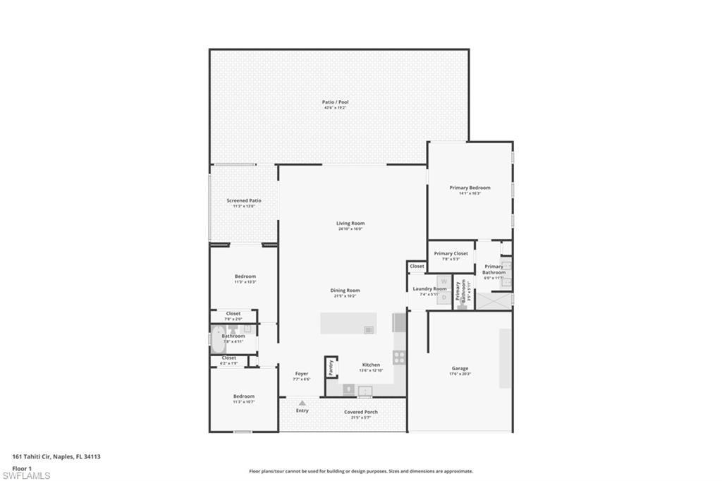 161 Tahiti Circle Naples, FL 34113 - Photo 42 of 42 View of home floor plan