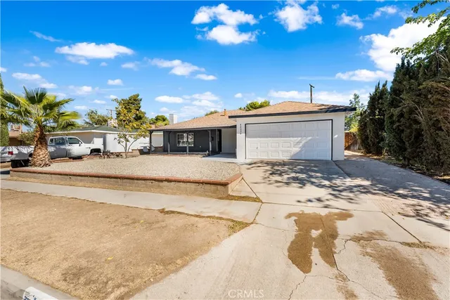 a view of a house with a patio