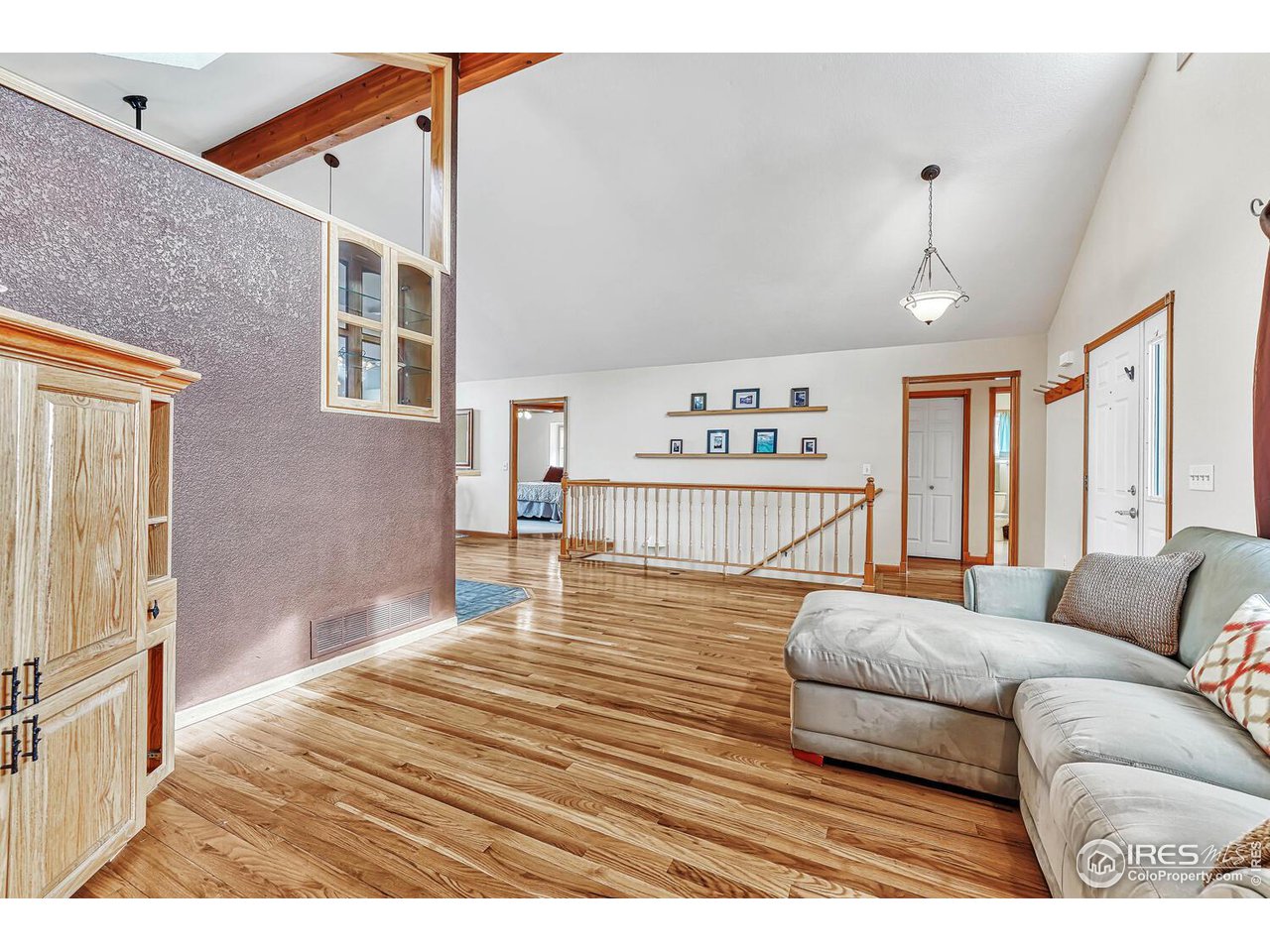 Ample natural light floods in through every window.