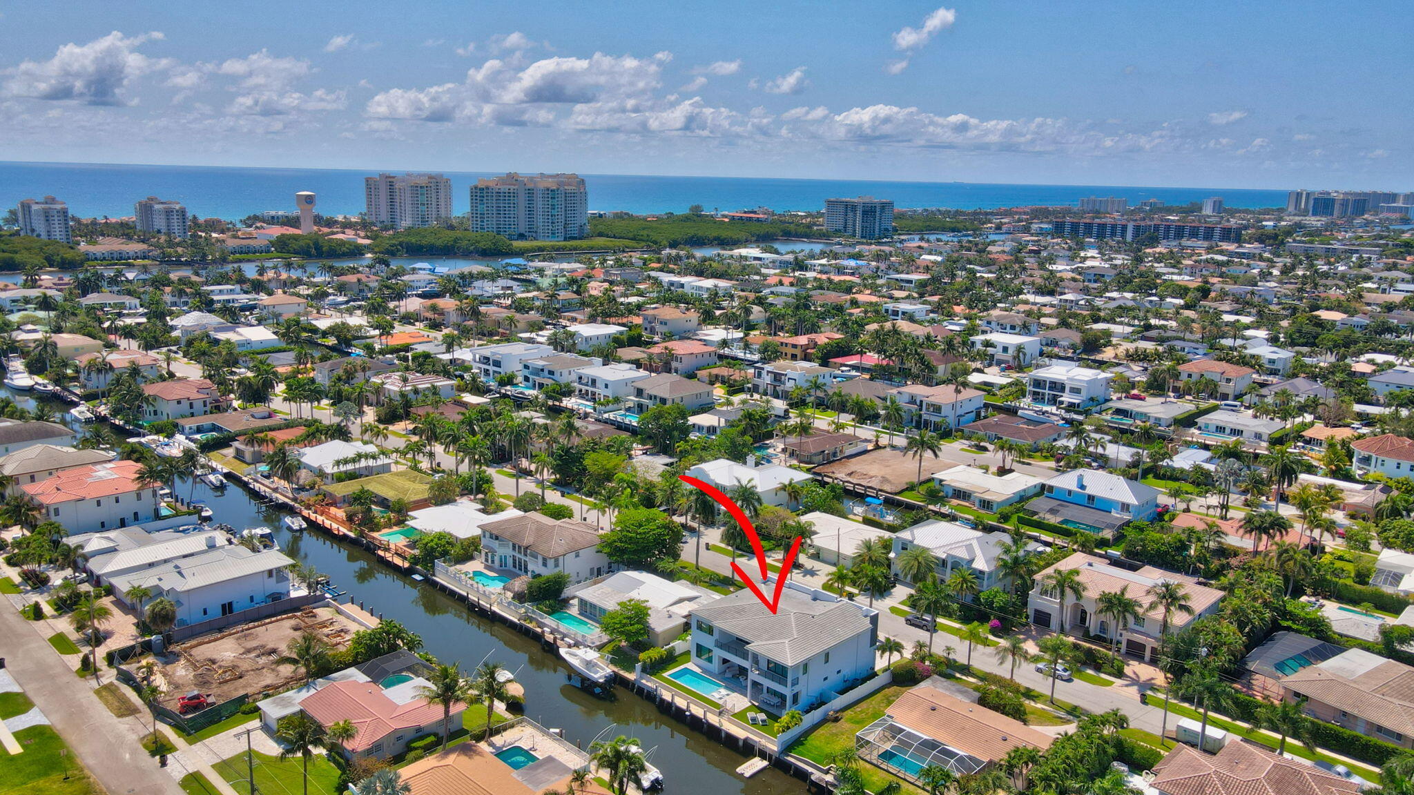 725 Northeast 71st Street Boca Raton, FL 33487 - Photo 62 of 66 an aerial view of a city