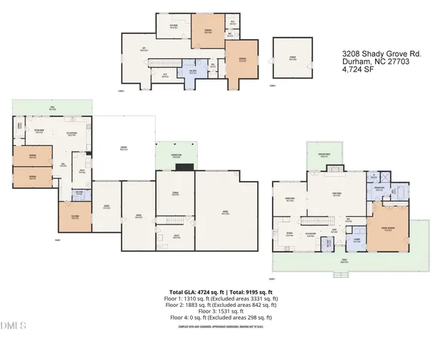 $975,000 | 3208 Shady Grove Road, Durham, NC 27703