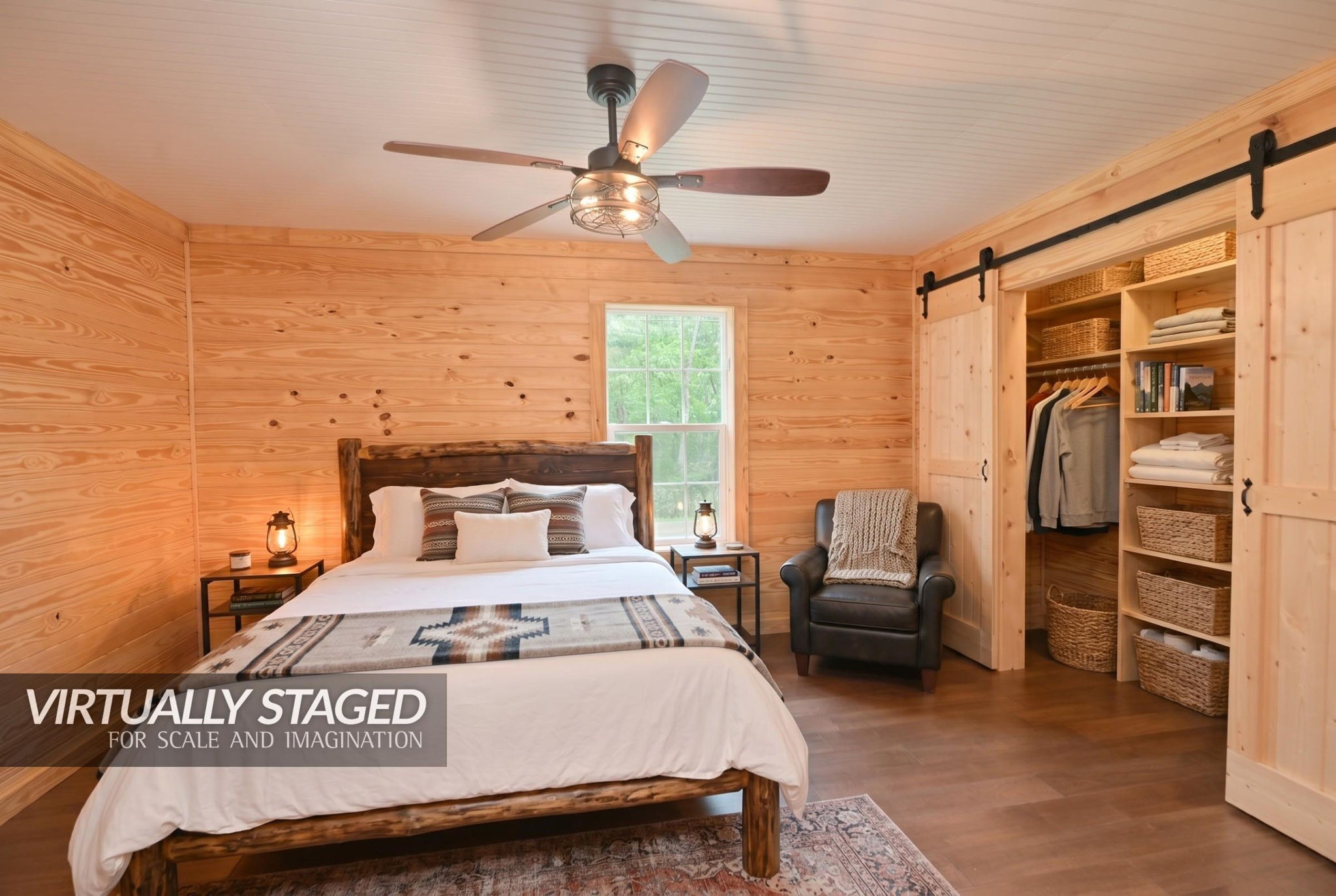 292 Harmony Road Gainesboro, TN 38562 - Photo 43 of 61 a bedroom with a bed and a chandelier