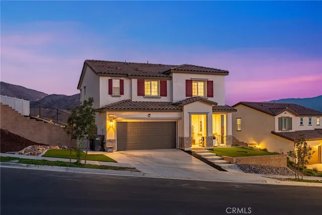 a front view of a house