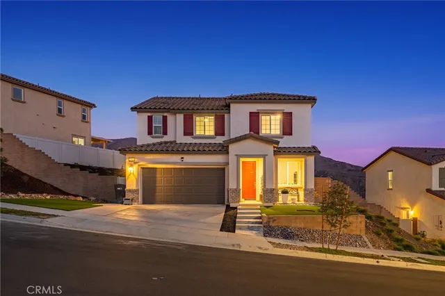 a front view of a house