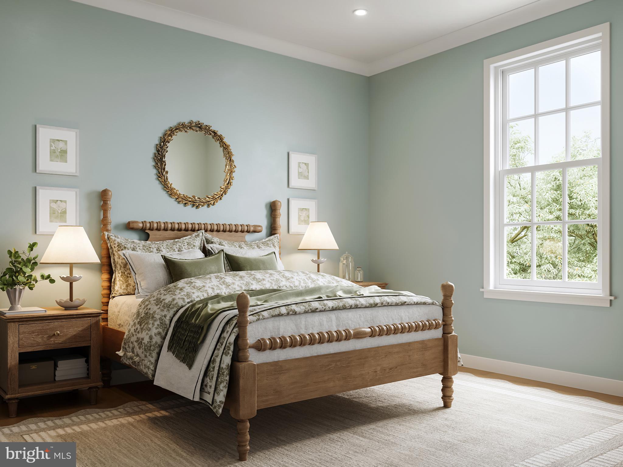 104 Merchant Avenue, Unit DUNDEE Mount Joy, PA 17552 - Photo 24 of 40 a bedroom with bed and wooden floor