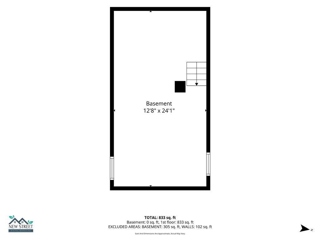 1166 Stones Crossing Road Easton, PA 18045 - Photo 33 of 35 A clear basement floor plan highlights generous dimensions for future development.