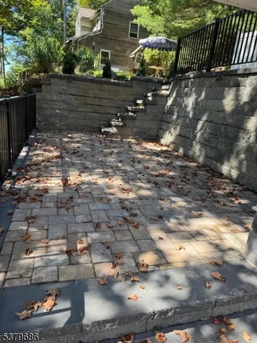 a view of a yard with an outdoor space
