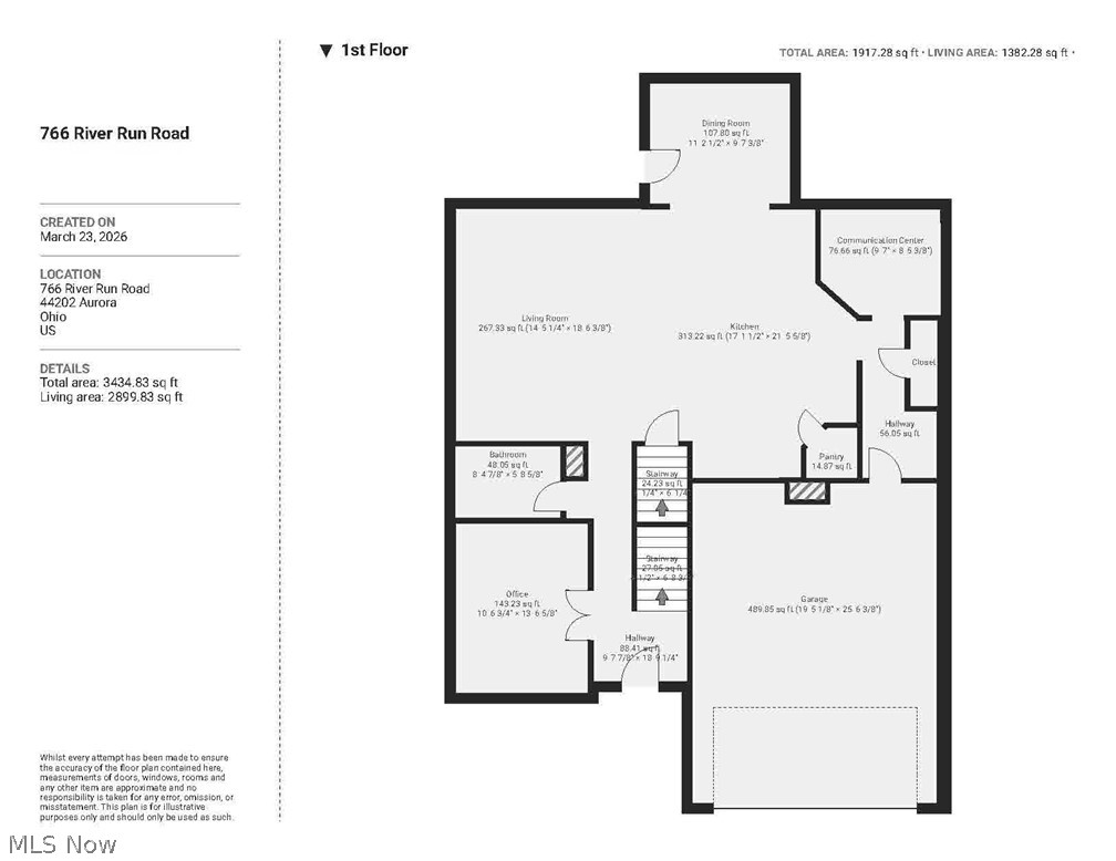 766 River Run Road Aurora, OH 44202 - Photo 49 of 49 View of 2nd floor plan