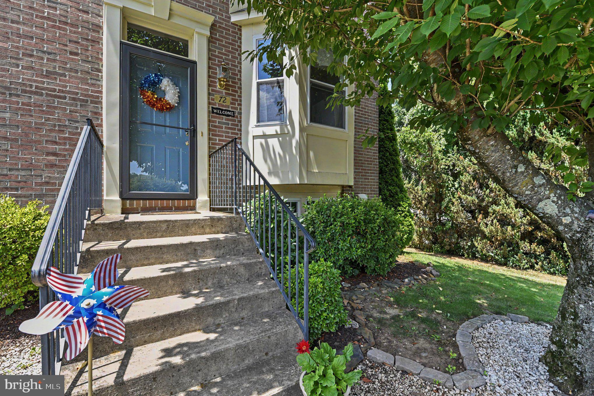 72 Powder View Court Nottingham, MD 21236 - Photo 13 of 26 Charming entrance with festive flair.