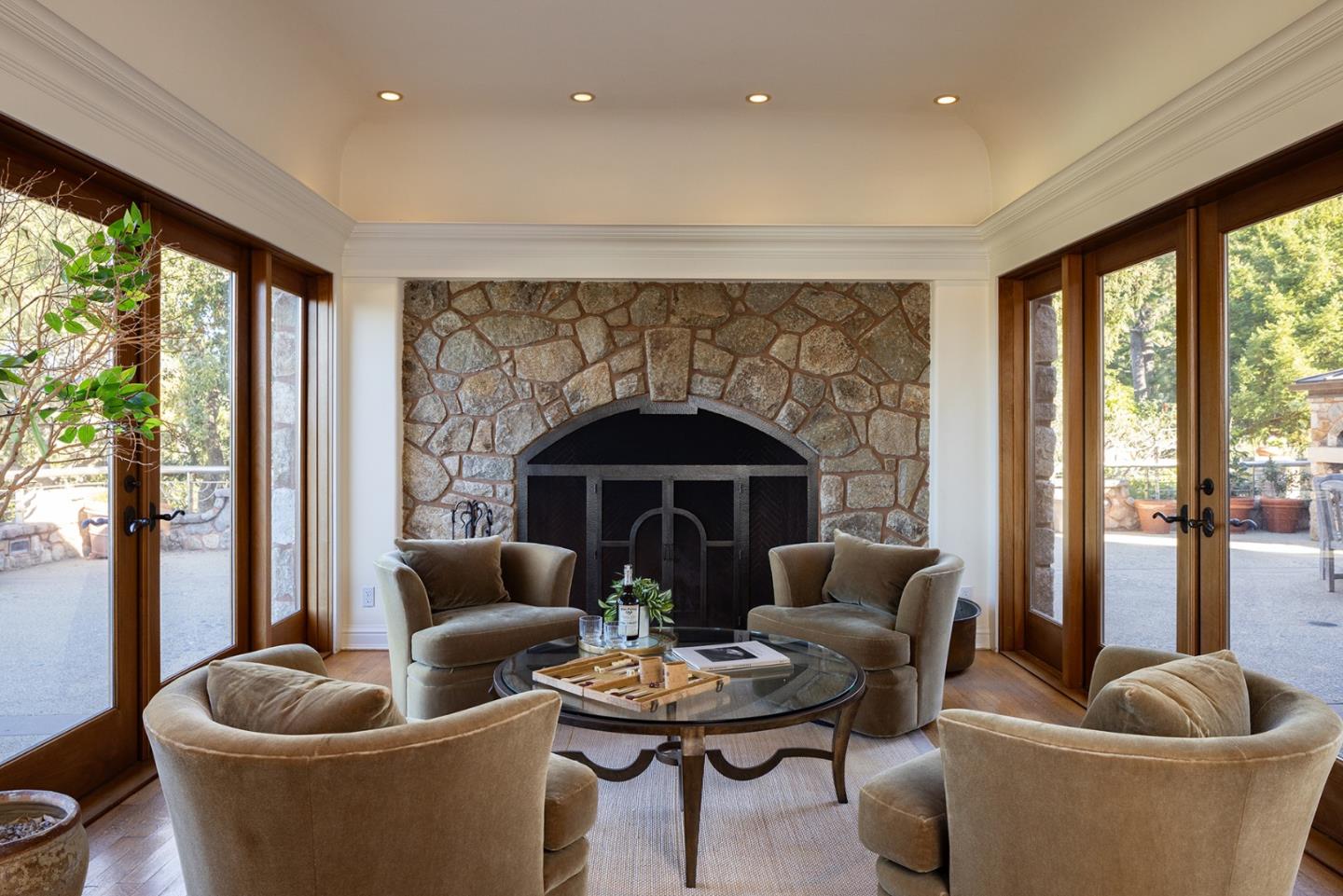 72 Fern Canyon Road Carmel, CA 93923 - Photo 15 of 66 a living room with furniture and a potted plant