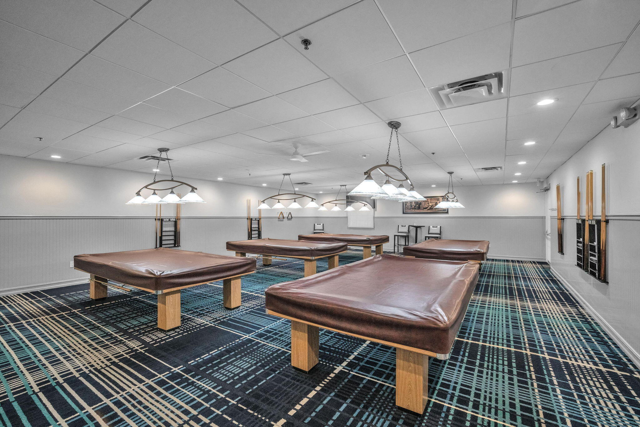 5157 Floria Way, Unit T Boynton Beach, FL 33437 - Photo 39 of 40 a room with pool table and wooden floor