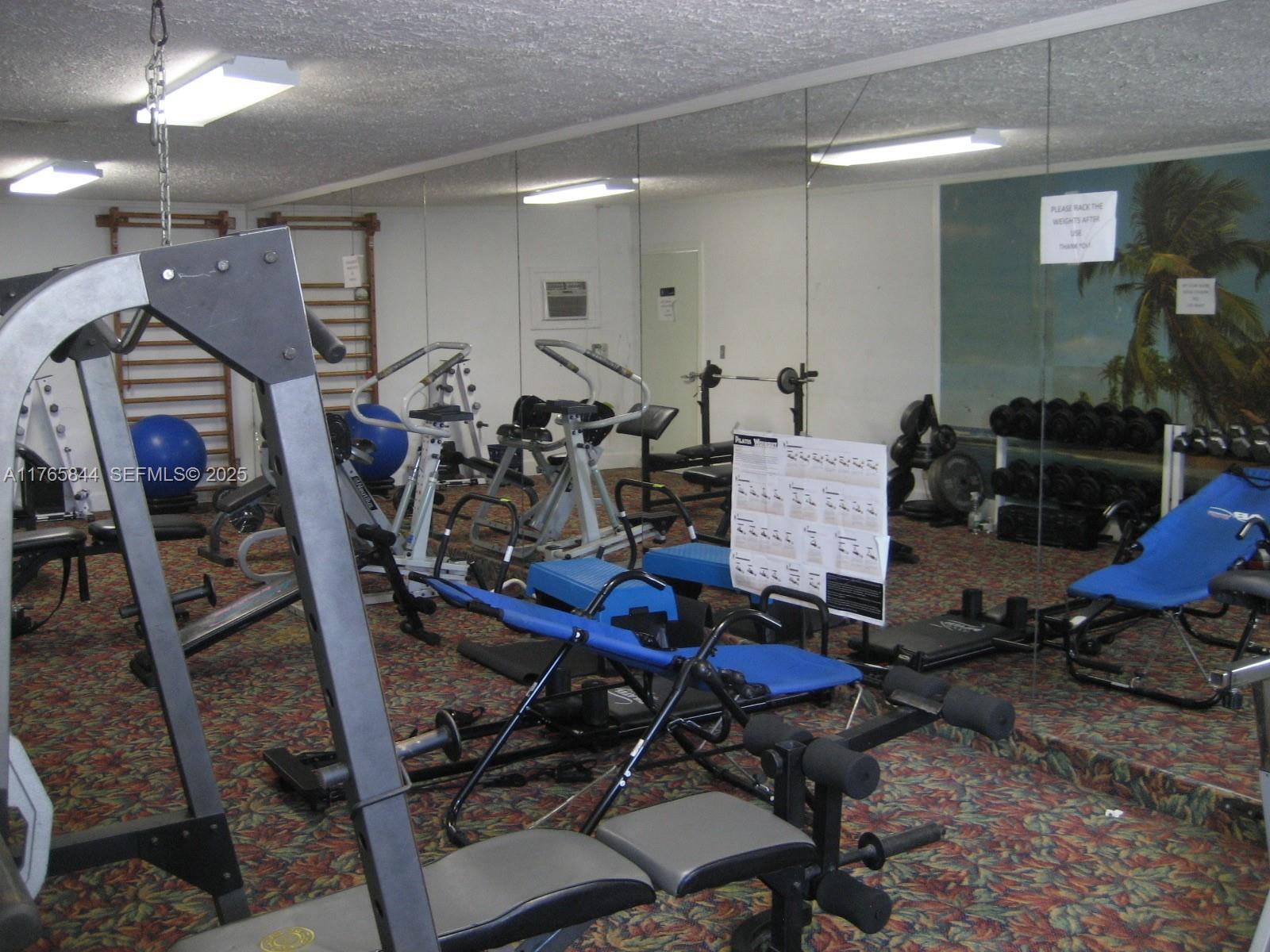 2201 Northeast 66th Street, Unit 1301 Fort Lauderdale, FL 33308 - Photo 17 of 23 a view of a room with gym equipment