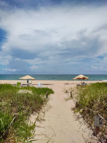 a view of a lake with a mountain