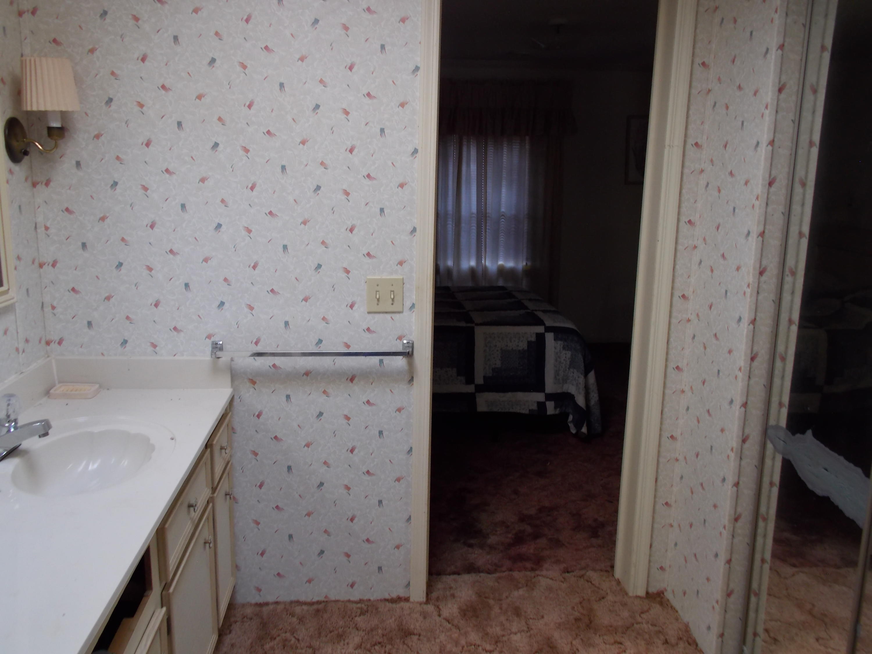 356 Cool Branch Road Penhook, VA 24137 - Photo 35 of 40 a bathroom with a sink and a mirror